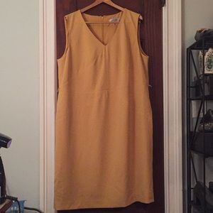 Yellow/ Gold v neck Dress